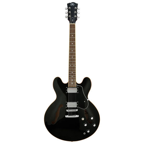 SEL6BK Semi Hollow 335 Style Elektro Gitar (Black)