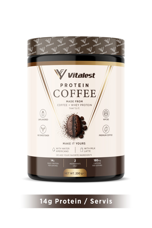 Protein Coffee 200g - Günlük Kahveni İçerken 14g Protein Al | Whey Protein ve Gerçek Kahve