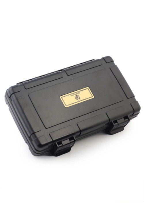 Siyah 5 Kapasite Seyahat Humidor Puro Kutusu