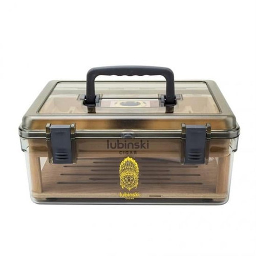 Plexi -Sedir Şeffaf Puro Kutusu Humidor 50s