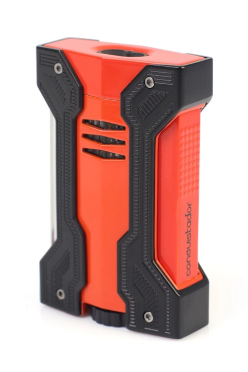 Çift Torch Turuncu Siyah Defi Extreme Dizayn Metal Puro Çakmağı