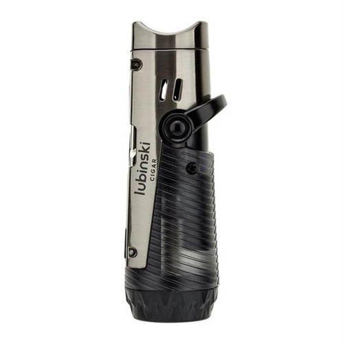 Lion İğneli + Delicili Tek Torch Puro Çakmağı Gunmetal