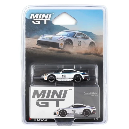 Porsche 911 Dakar Rally 1974 #19 Blister 1:64 Diecast Model Araba MGT01009-BL