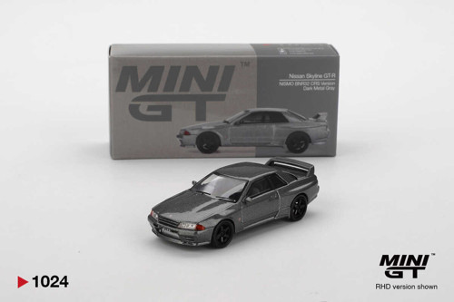 Nissan Skyline GT-R R32 Nismo CRS Dark Metal Gray 1:64 Diecast Model Araba MGT01024