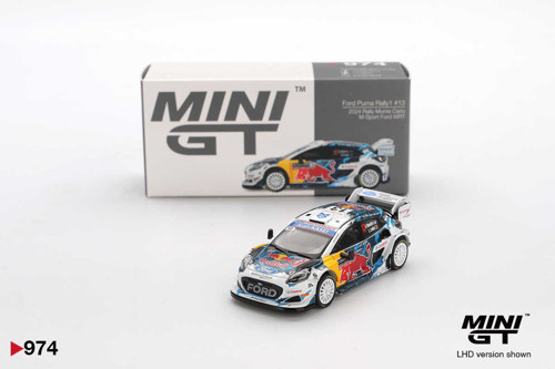 Ford Puma Rally1 M-Sport WRT 2024 Monte Carlo #13 1:64 Diecast Model Araba MGT00974