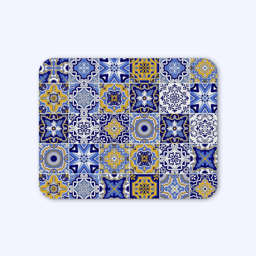 Turkuaz Premium Desenli Mouse Pad - 23X19 cm 4mm Kalınlık - Kaydırmaz Tabanlı Kaliteli Mousepad