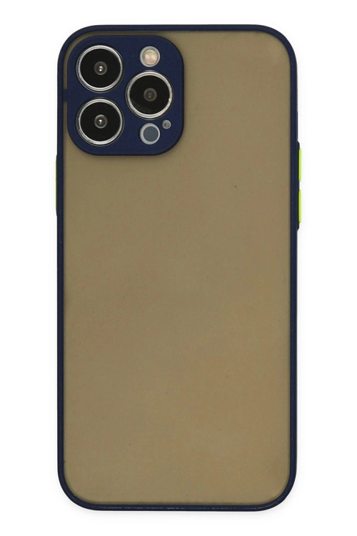 Mey İthalat® iPhone 14 Pro Kılıf Montreal Silikon Kapak - Lacivert