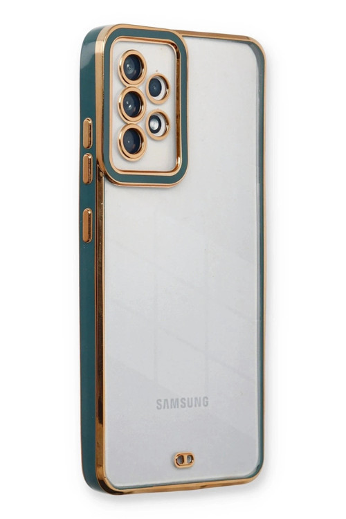 Mey İthalat® Samsung Galaxy A53 5G Kılıf Liva Lens Silikon - Yeşil
