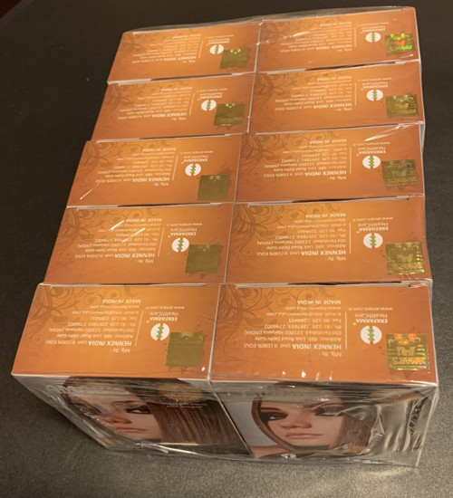 HENNA KINA İÇEREN SAÇ BOYASI 6’lı 10g SAŞE KESTANE RENK - 10 KUTU
