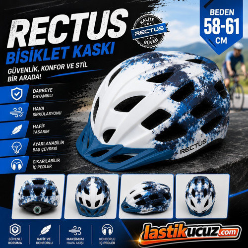 BİSİKLET KASKI Y-48 (KARIŞIK RENKLİ YETİŞKİN VİZÖRLÜ LED IŞIKLI BEDEN 58/61)