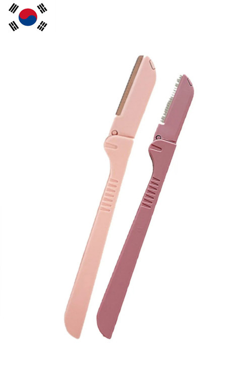 Kaş Alma Tek Katlama Jilet Pembe Renk 2'li Set