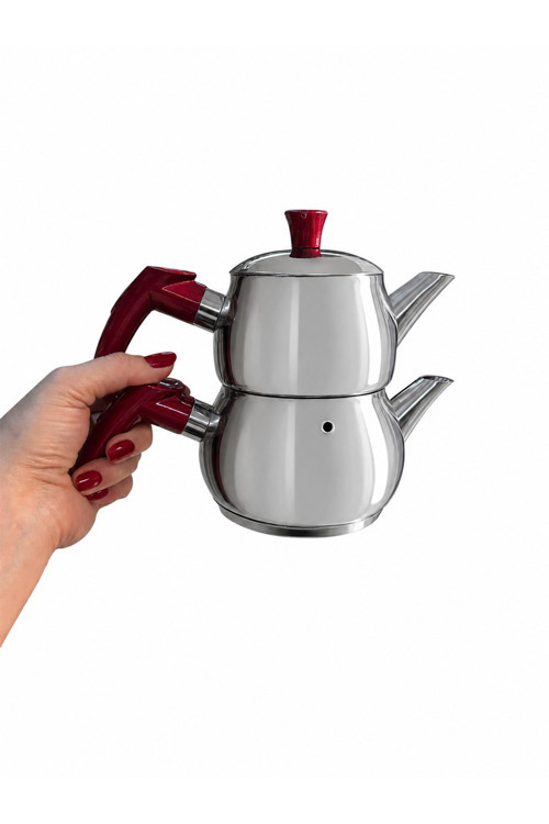Mini Çaydanlık Paslanmaz Çelik 4-5 Çay Bardağı Kapasiteli