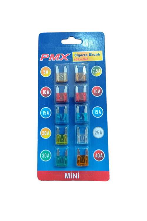 Mini Bıçak Sigorta 10'Lu Set