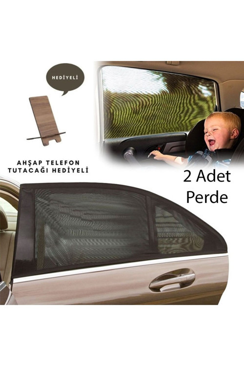 2 Adet Araba Yan Cam Güneşlik Oto Güneşlik Araba Yan Cam Perdesi Anne Çocuk Koruyucu Sineklik Örtüsü