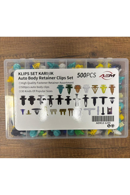 500 Parça Trim Klip Araba Bağlantı Elemanları , Kapı Döşeme Klips Seti