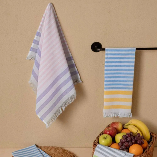 %100 Cotton Müslin Baskılı 2li Kurulama Bezi - 40x60 Cm