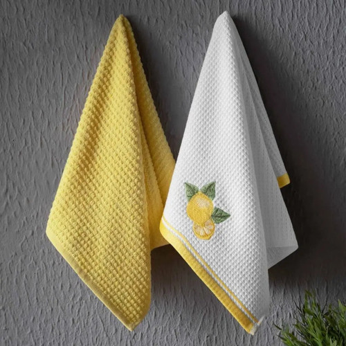 Pamuk Mutfak Havlusu 40x60 cm 2li Limon