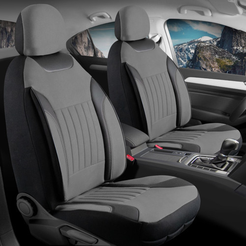 Fiat Linea Active Uyumlu Lüx Deri Detaylı Tay Tüyü Oto Koltuk Kılıfı Ön Arka Takım Edition Serisi FÜME