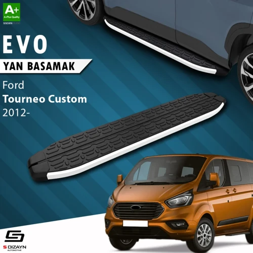 Ford Tourneo Custom Uzun Şase Evo Aluminyum Yan Basamak 243 Cm 2012-2023