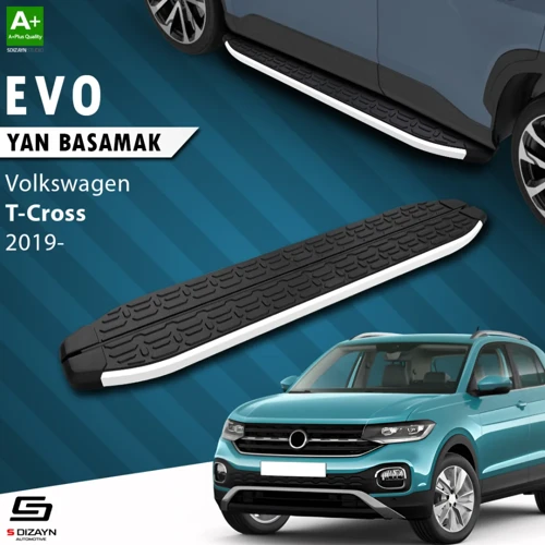 VW T-Cross Evo Aluminyum Yan Basamak 173 Cm 2019-2023 A+ Kalite