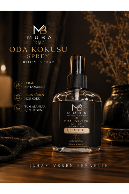 istanbul Oda Kokusu Spreyi 100 ml - Kalıcı Oda Parfümü, Ev, Ofis ve Banyo İçin