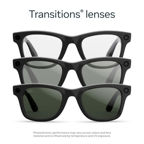 Meta Gen2 Güneşte kararan transitions graphite shiny black