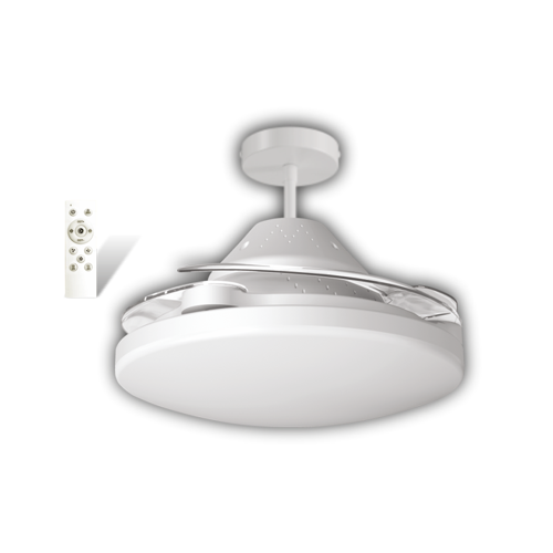 Dolunay Fan Led Ampul Hayalet Pervaneli Beyaz Ct-1156