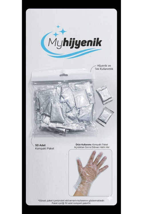 Şeffaf Eldiven 50 KÜÇÜK PK 100 adet Hışır Poşet Eldiven Kullan At Tek Kullanımlık saç boyama eldiven