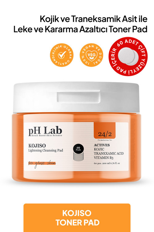 Phlab Kojiso Kojik Ve Traneksamik Asit 60'lı Toner Pad