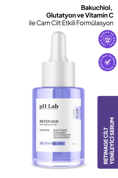 Phlab Retinage Cam Cilt Etkili Yüz Serumu Onarıcı & Cilt Yenileyici