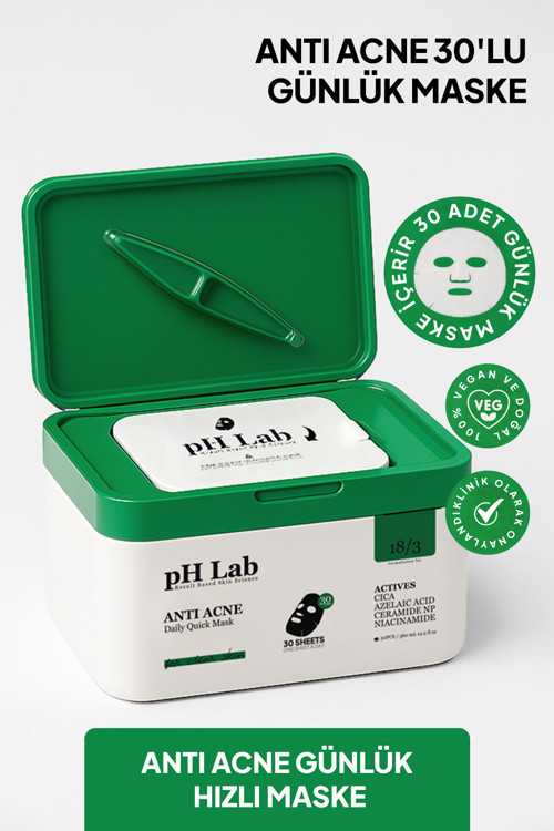 Phlab Anti Acne Daily Quick Günlük 30'lu Maske