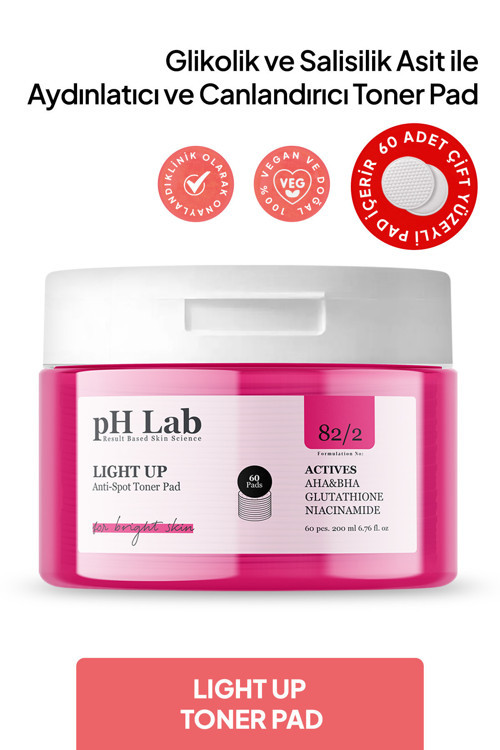 Phlab Light Up Aydınlatıcı Ve Canlandırıcı 60'lı Toner Pad
