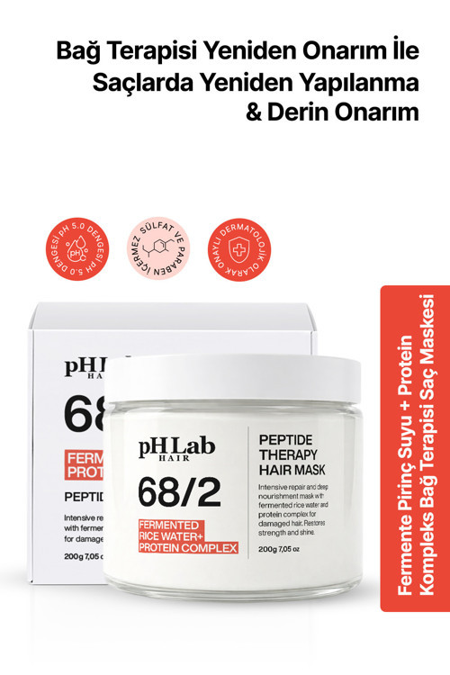 PhLab Hair Saç Maskesi Bağ Terapisi Fermente Pirinç Suyu & Protein Complex