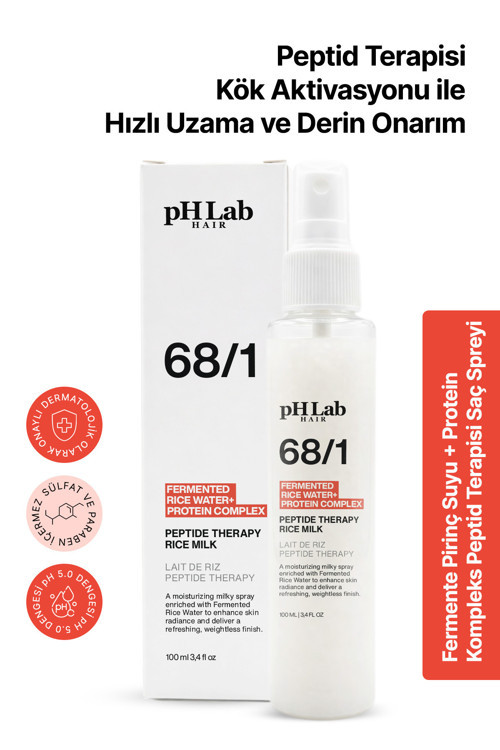 PhLab Hair Peptid Terapisi Fermente Pirinç Suyu Protein Complex Saç Spreyi