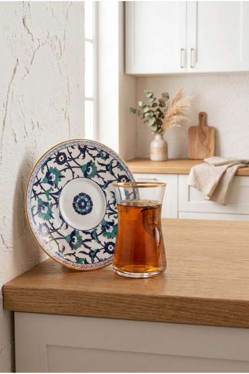 İznik 12 Parça Çay Seti
