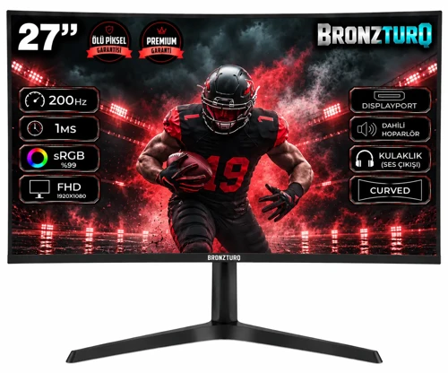 27" 200Hz 1 ms (DP + HDMI) FHD Kavisli Monitör BTQ270FHD-AA