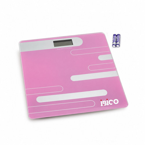 DİJİTAL - PİLLİ RENKLİ CAM BANYO BASKÜL TERAZİ TARTI LCD EKRAN 180KG/50GR 26X26CM İ11-024 (4604)