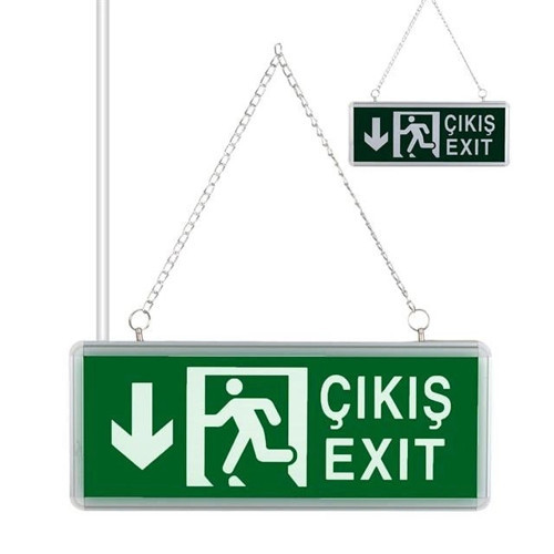 ZMR-670/Y.02 3W Yukarı-Aşağı Yön Acil Çıkış Yönlendirme Tabelası - Lambası (38X30X36Mm)
