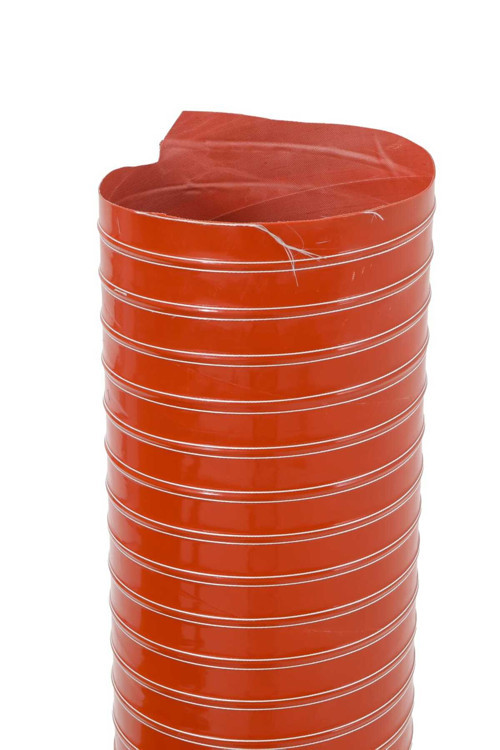 Çift Katlı Yüksek Isı 102 Mm X 4 Metre 300 Derece Kırmızı Silikon Hortum Üretimden Teslimat