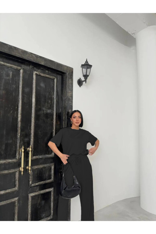 Kadın Takım Bol Paça Pantolonlu – Yazlık & Modern Stil