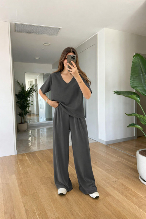 Kadın Trend Model V Yaka Modal Penye Alt Üst Takım