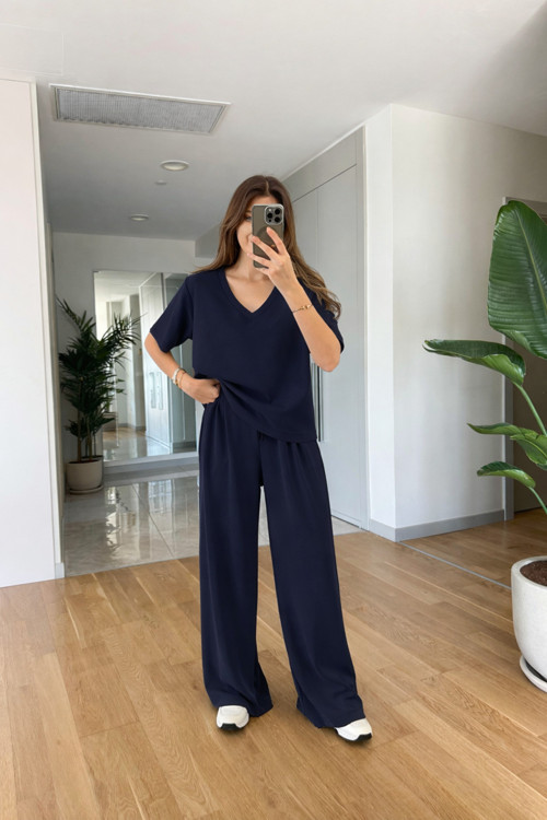 Kadın Trend Model V Yaka Modal Penye Alt Üst Takım