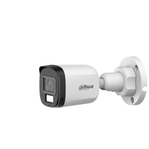 DAHUA HAC-B1A21P-U-IL-A-0360B, 2Mpix, 3.6mm Lens, 25 Mt Gece Görüşü, Smart Dual Light, Dahili Mikrof