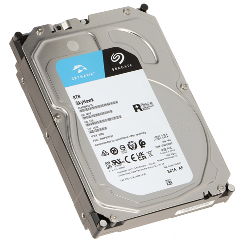SEAGATE SKYHAWK, ST8000VX010, 3.5", 8TB, 256Mb, 5400Rpm, Güvenlik, HDD