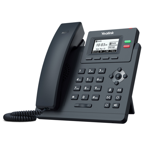 YEALINK SIP-T31G, Masaüstü, Kablolu IP TELEFON, Siyah, 2.3" Siyah Beyaz Ekran, 2xGigabit Ethern