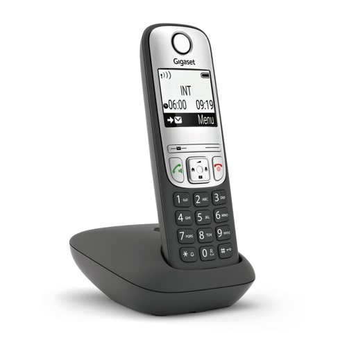 GIGASET A690, Dect Telefon, Siyah, 14 Saat Konuşma, 180 Saat Bekleme, 100 Kişilik Rehber