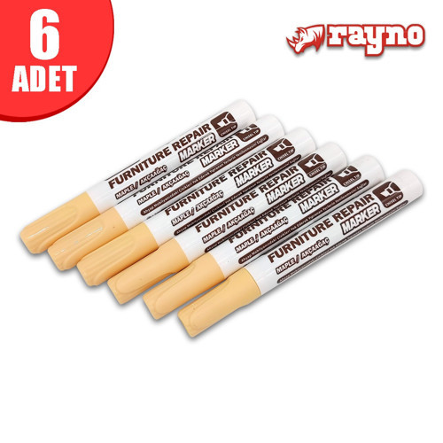 Ahşap Rötuş Kalemi Seti Akçağaç 6 Lı - RYN10463