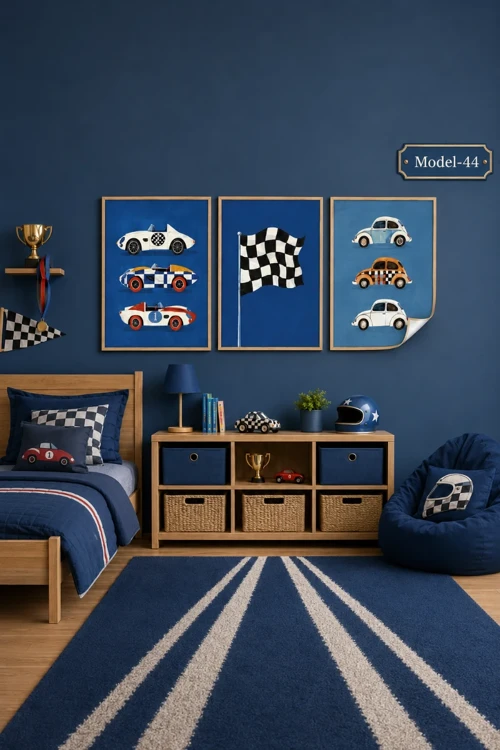 Statik Tutunma Özellikli Tablo - Poster Çocuk Odası (Model-44)