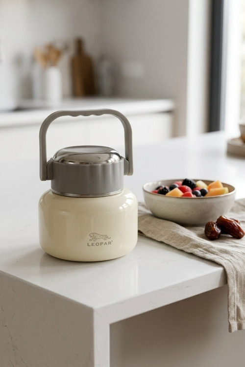 Leopar 500 ml Kaşıklı Yemek Termosu YK1516