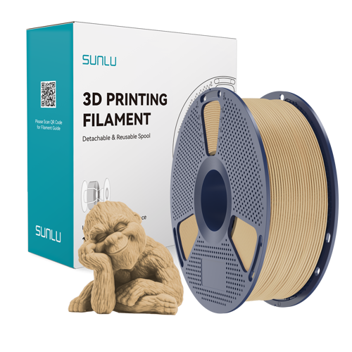 Ahşap Maple Wood Filament - 1.75mm - 1 Kg